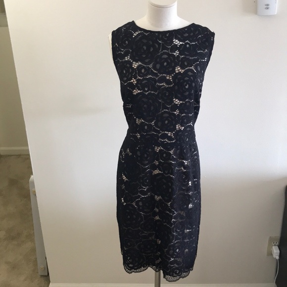 Ellen Tracy Dresses & Skirts - Ellen Tracy Lace Black and Beige dress size 16W